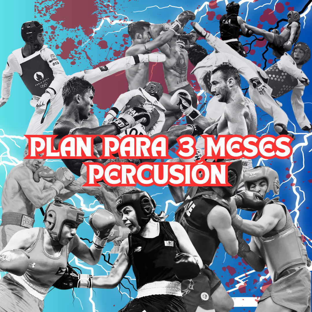 Plan trimestral (para tres meses consecutivos) para deportes de contacto de tipo Percusión (golpes)