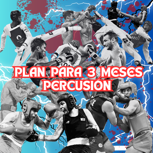 Plan trimestral (para tres meses consecutivos) para deportes de contacto de tipo Percusión (golpes)